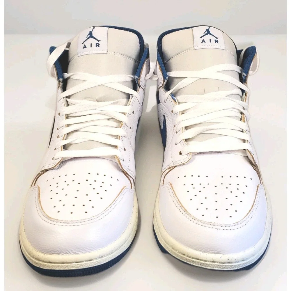 Nike Air Jordan 1 Mid SE‎ Industrial Blue F5215-141 Men's size 11 sneaker shoe